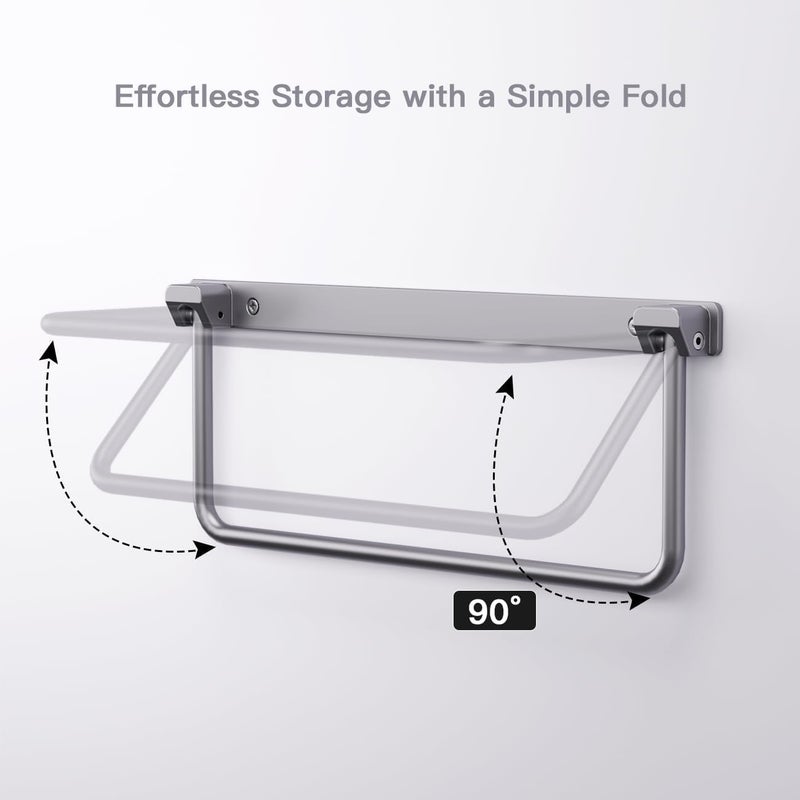 Safoner Foldable RV Shoe Rack- Aluminum Camper Shoe Organizer, Wall-Mounted Shelf, Efficient Holder and Storage Rack for Various Shoes, Essential Travel Trailer Organization Accessories- 2 Packs - Image 3
